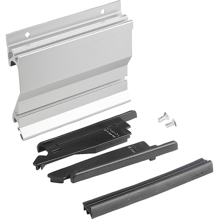 Kipp Recessed Handle, L=167, H=90, Form:B, Screw On Aluminum, Natural Anodized, Comp:Polyamide K0238.16723